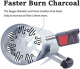 BBQs & Accessories: Large Chimney Starter Firewood Quick Rapid Charcoal Lighter Stove For Barbecue