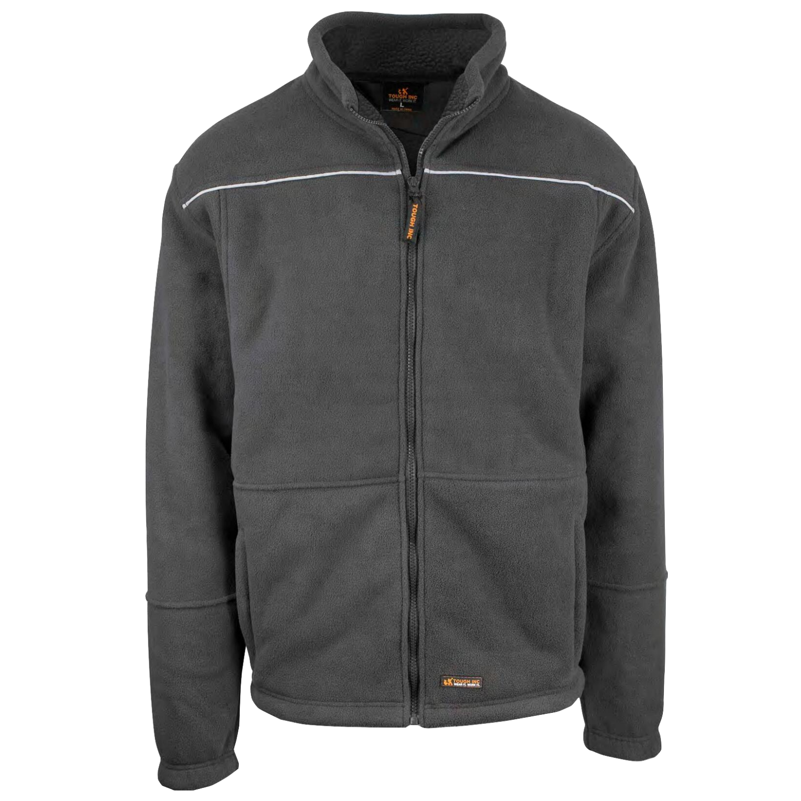 Men's Coats & Jackets: Mens Full Zip Sherpa Polar Fleece Jumper Lined Warm Winter Jacket Pullover - Black - XXL