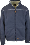 Mens Full Zip Sherpa Polar Fleece Jumper Lined Warm Winter Jacket Pullover  - M