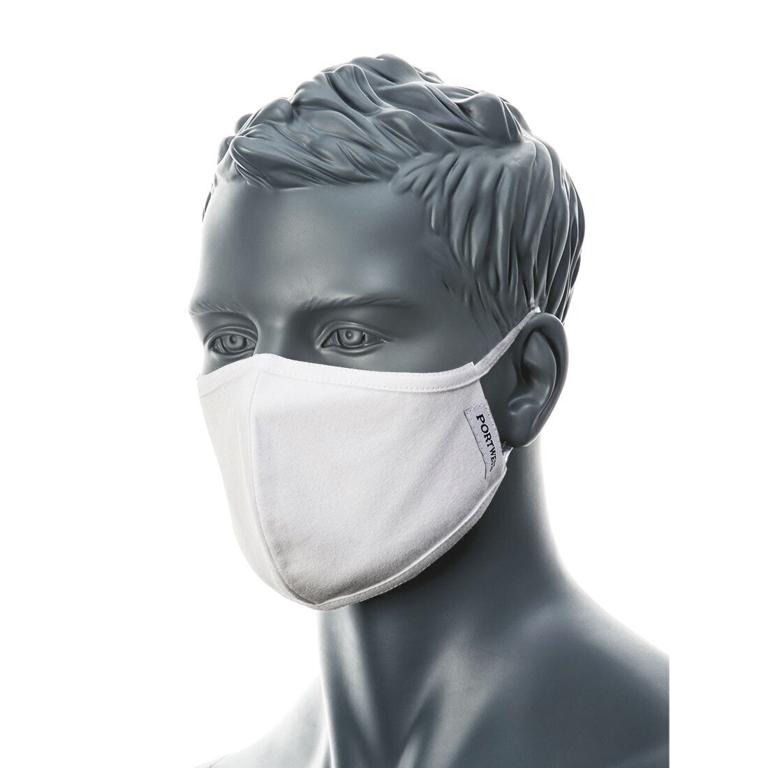 Work Safety Protective Equipment: 100% Cotton Face Mask Washable Reusable Mask Protect Anti-Microbial Fabric Mouth Cover