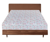 Bed Sheets: Queen Luxury 100% Cotton Flannelette Fitted Bed Sheet Xmas Flannel - Christmas
