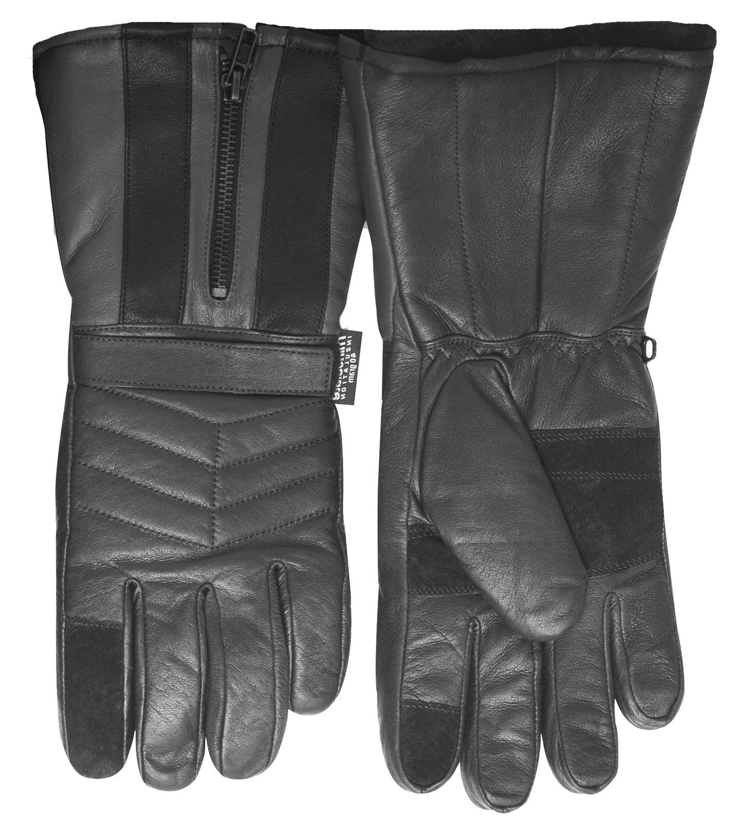 Scooter Accessories: 3M Winter Motorbike Bike Waterproof Gloves Leather Motor Bicycle Motorcycle - Black - M