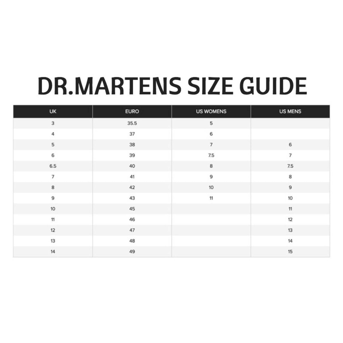 Dr. Martens VEGAN Unisex 1461 3 Eye Lace Up Genuine Eco