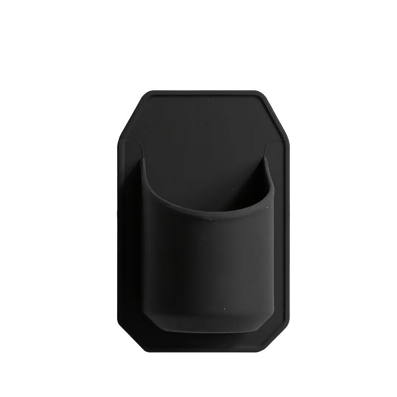 Bath Caddies: Silicone Shower Beer Holder Wall Mounted Beverage Can Rack Self Adhesive in Black