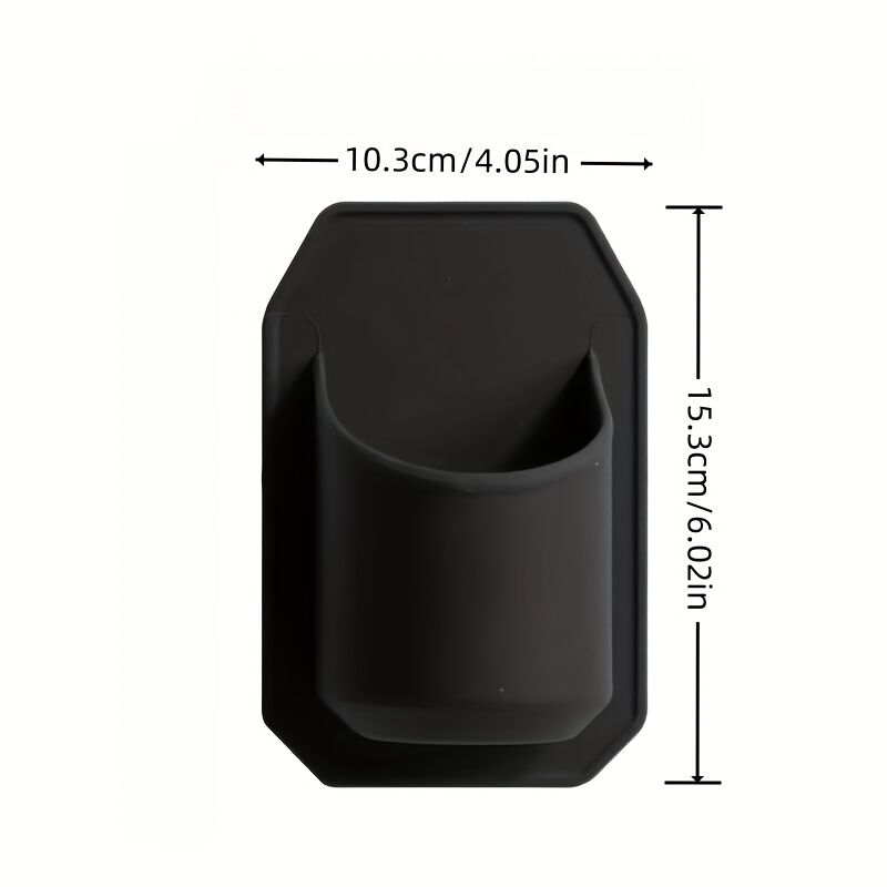 Bath Caddies: Silicone Shower Beer Holder Wall Mounted Beverage Can Rack Self Adhesive in Black
