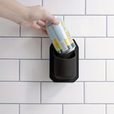Bath Caddies: Silicone Shower Beer Holder Wall Mounted Beverage Can Rack Self Adhesive in Black