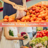 Food Storage: Set of 10 ECOCLAND Reusable Mesh Produce Bags Fruit Grocery Storage Washable Eco Bag