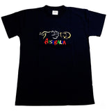 Adult Australia T Shirt Kangaroo Koala 100% Cotton Souvenir Tee Top - Black - XL