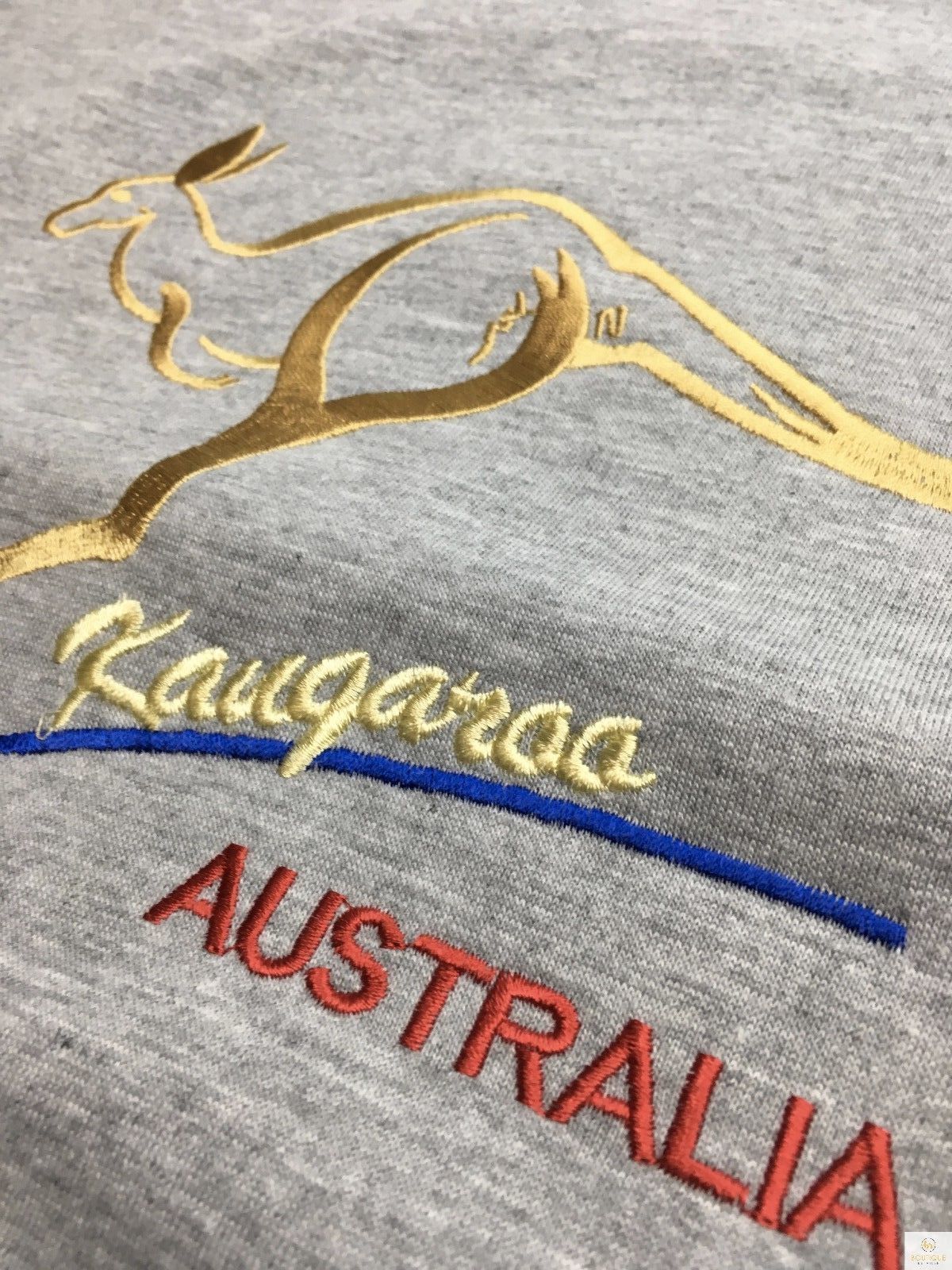 Men's Tops & T-shirts: Adult Australian Kangaroo T Shirt Australia Day 100% Cotton Souvenir Tee Top - Grey - L