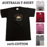 Adult Australia Kangaroo T Shirt Australia Day Souvenir Tee Top 100% Cotton - Bottle Green - M