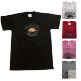 Adult Australia Kangaroo T Shirt Australia Day Souvenir Tee Top 100% Cotton - Grey - S