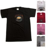 Adult Australia Kangaroo T Shirt Australia Day Souvenir Tee Top 100% Cotton - White - XS