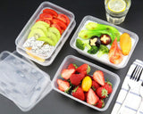 Storage Boxes: 500pcs 350ml Reusable Food Containers Plastic Meal Prep Storage w/Lids - BPA Free (145*100*40mm)