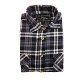 Men's Shirts: Mens Flannelette Shirt 100% Cotton Check Authentic Flannel Long Sleeve Vintage - Burgundy - S