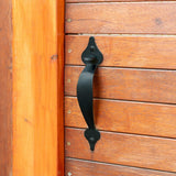 Electronic Door Locks: Pinnacle Hardware Gate Thumb Latch in Black