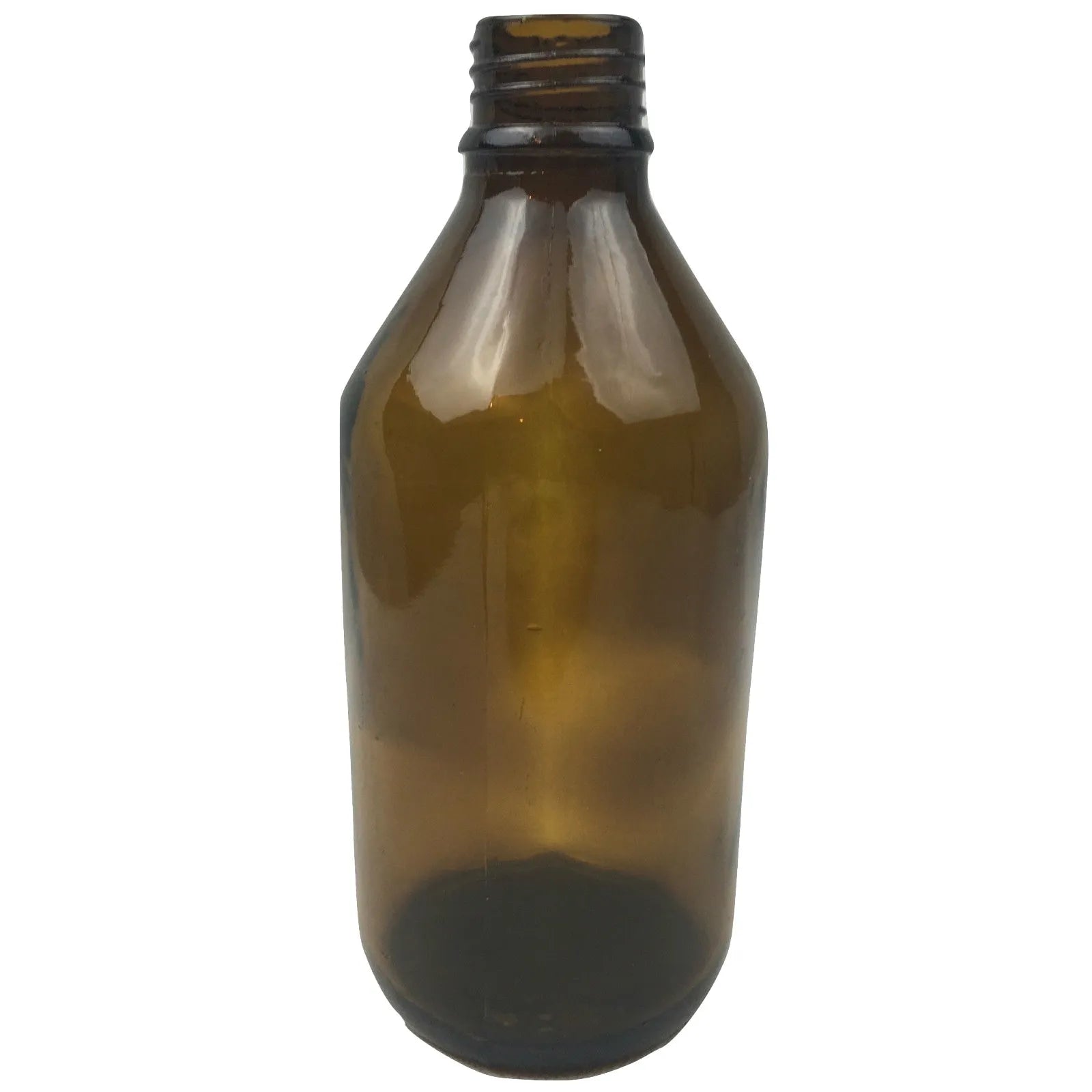600ml Vintage Brown Glass Vase without Lid/Cap (Flowers not included)
