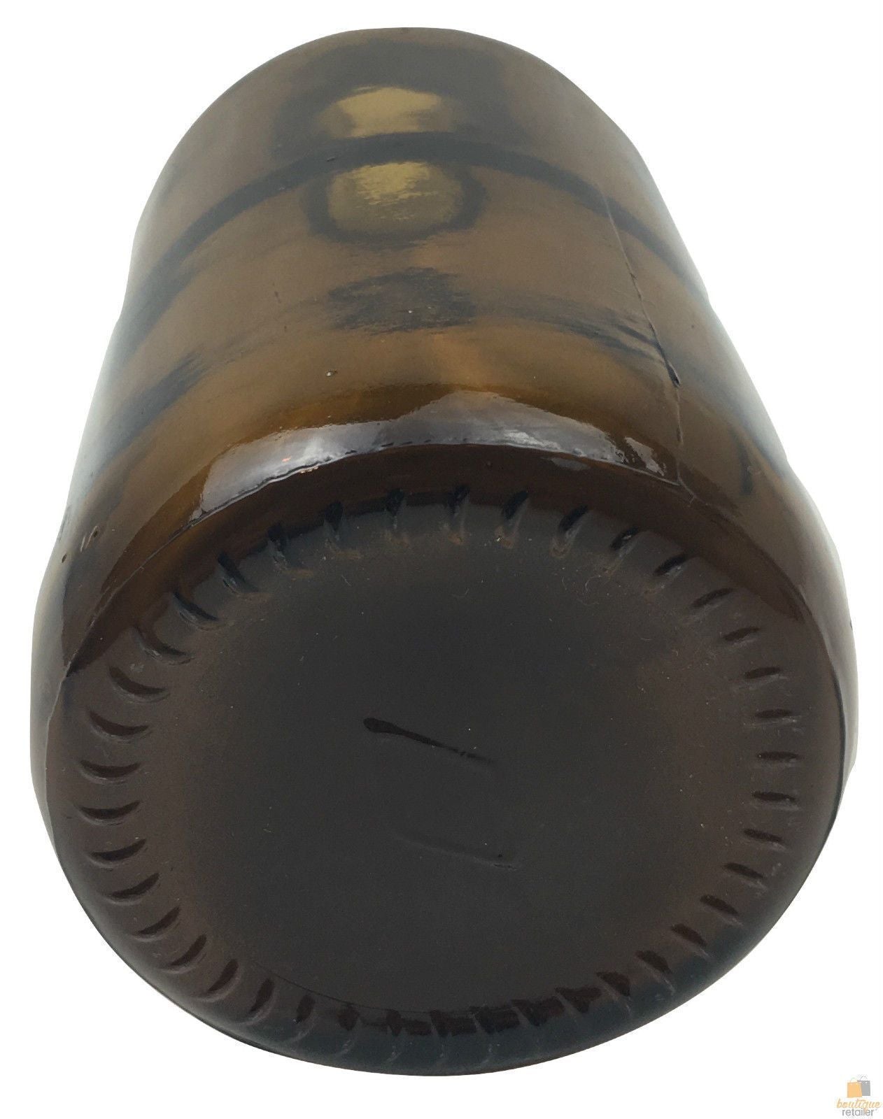 600ml Vintage Brown Glass Vase without Lid/Cap (Flowers not included)