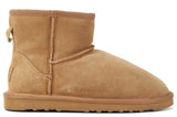 Jillaroo Womens UGG Boots Genuine Sheepskin Suede Leather Moccasins - Chestnut - 6