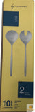 Kitchen Utensils: GROSVENOR Chill 2 Salad Servers 18/10 Stainless Steel Spoon Fork CHILL2SS