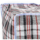 Storage Boxes: 48x Large Stripe Bag Packing Storage Strip Zip Shopping Travel Check House Moving 78cm x 90cm x 25cm