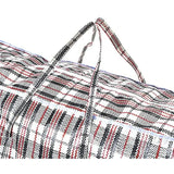 Storage Boxes: 48x Large Stripe Bag Packing Storage Strip Zip Shopping Travel Check House Moving 78cm x 90cm x 25cm