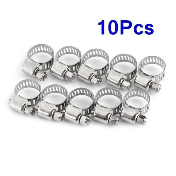 Automotive Repair & Speciality Tools: 10pcs Hose Clamp Cars Motorcycle Fuel Line Jubilee Petrol Pupe Clips Garden DIY Tools