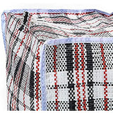 1x Large Stripe Bag Packing Storage Strip Zip Shopping Travel Check House Moving 50cm x 55cm x 20cm
