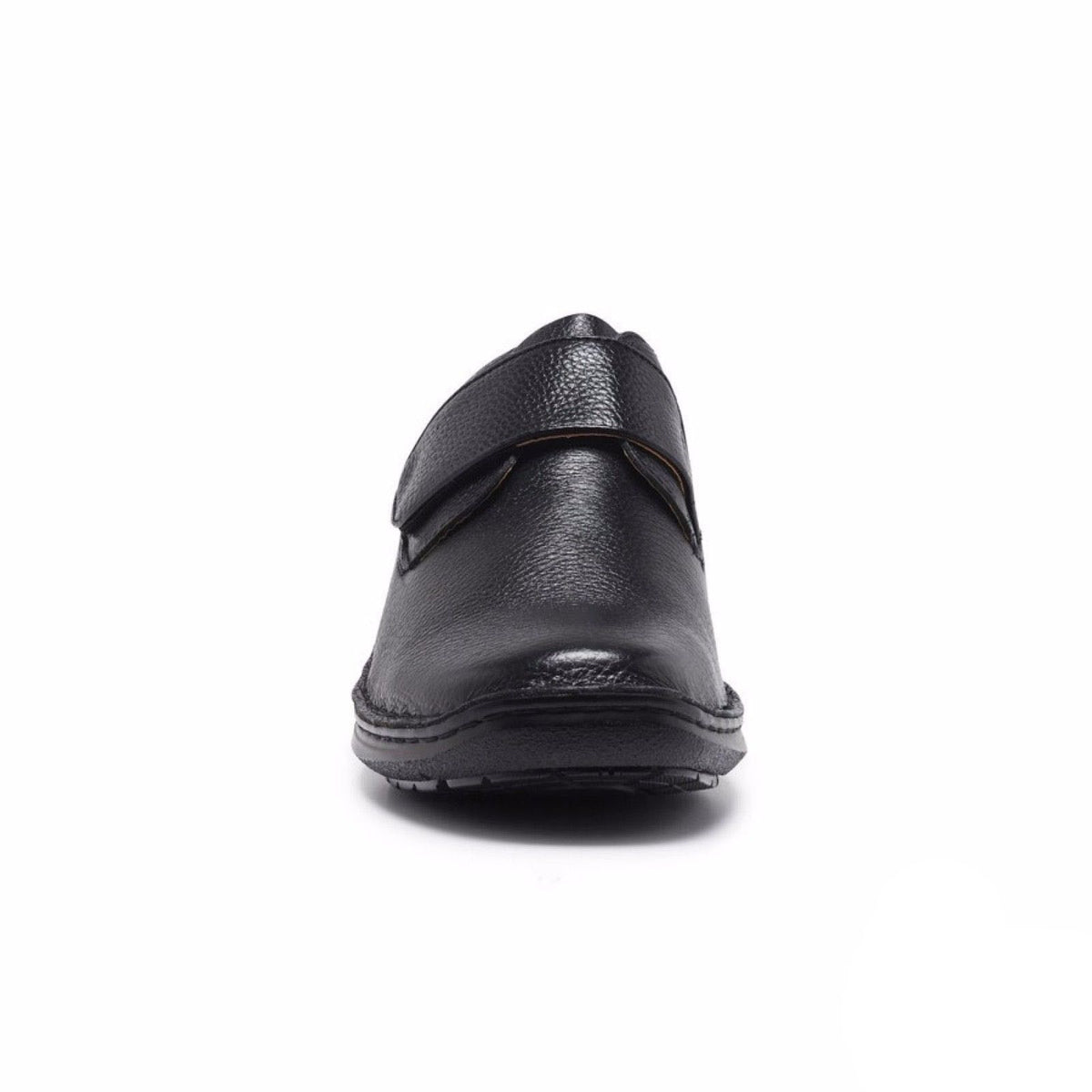 HUSH PUPPIES BLOKE Leather Shoes Slip On Extra Wide Work All Day Comfort - Brown