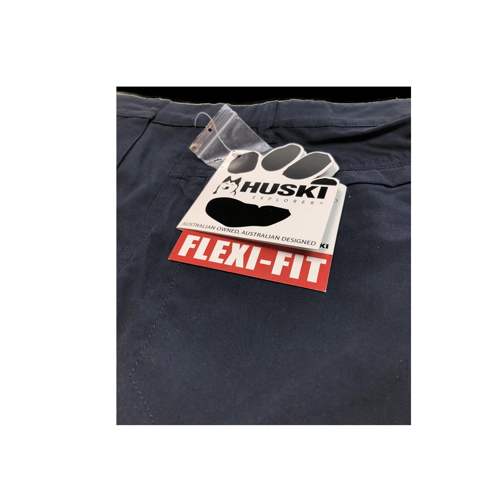 Men's Shorts: HUSKI Cargo Shorts Mens Cascade Microfibre Flexi Fit Short Army Military 515206 - Clay - 3XL (107cm Waist)