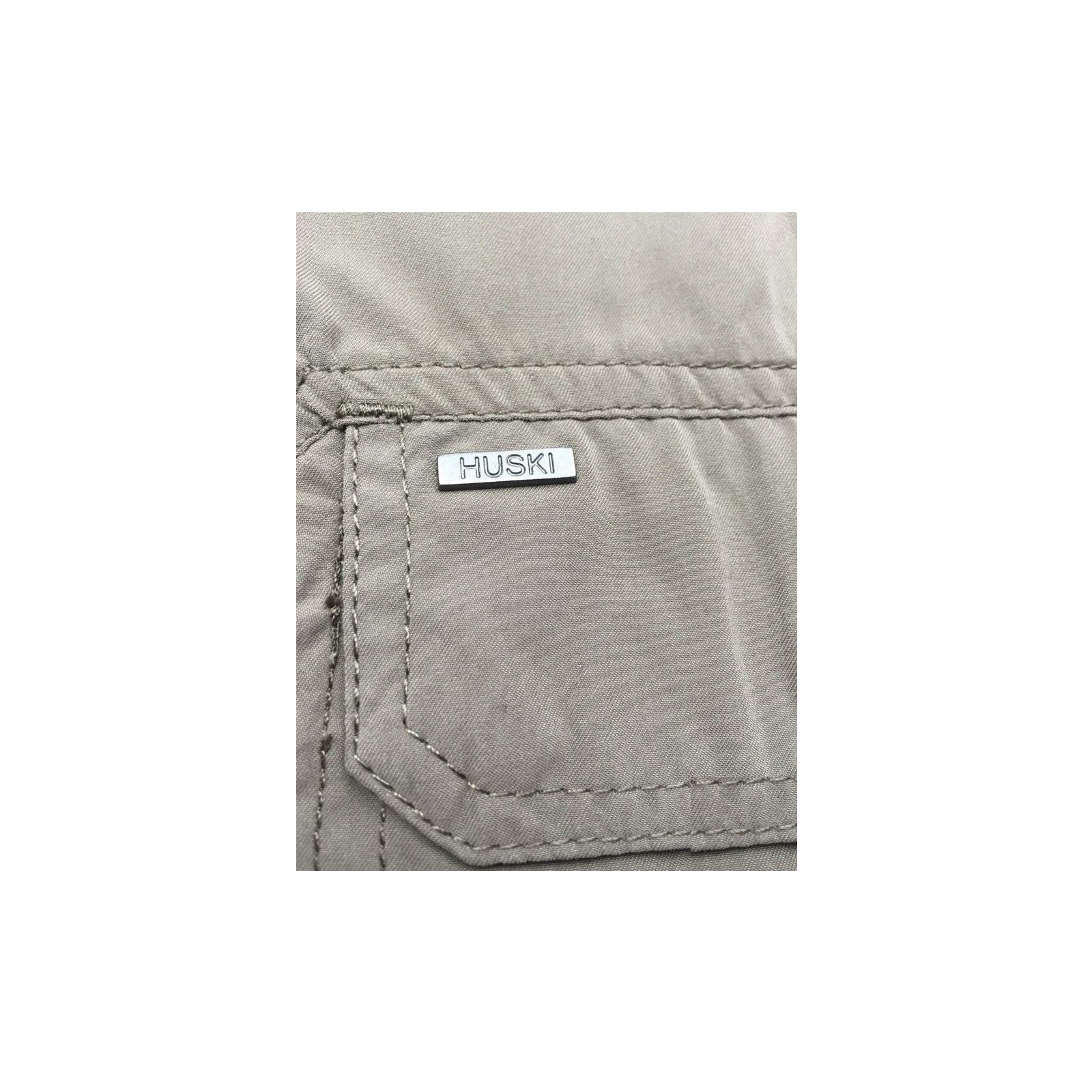 Men's Shorts: HUSKI Cargo Shorts Mens Cascade Microfibre Flexi Fit Short Army Military 515206 - Clay - 4XL (112cm Waist)