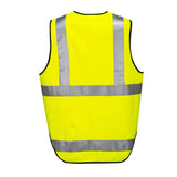 Work Safety Protective Equipment: HUSKI Hi Vis Patrol Vest 3M Reflective Tape Safety Workwear High Visibility - Yellow - L