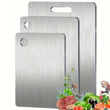 Kitchen Utensils: 3x Stainless Titanium Steel Anti-Bacterial Mildew-Proof Cutting Chopping Boards