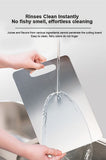 Kitchen Utensils: 3x Stainless Titanium Steel Anti-Bacterial Mildew-Proof Cutting Chopping Boards