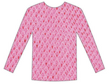 Womens Fishnet Mesh Top Long Sleeve Sheer See Through Party Costume - Light Pink