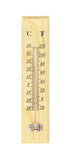 27cm WOODEN THERMOMETER Indoor Outdoor Glass Wall Hanging Room Sensor Jumbo