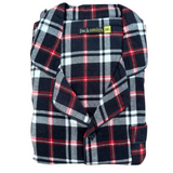 Mens Plus Size Flannelette Pyjamas 100% Cotton PJs Set Top Pants in Red Check - 3XL