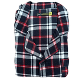 Mens Plus Size Flannelette Pyjamas 100% Cotton PJs Set Top Pants in Red Check - 4XL