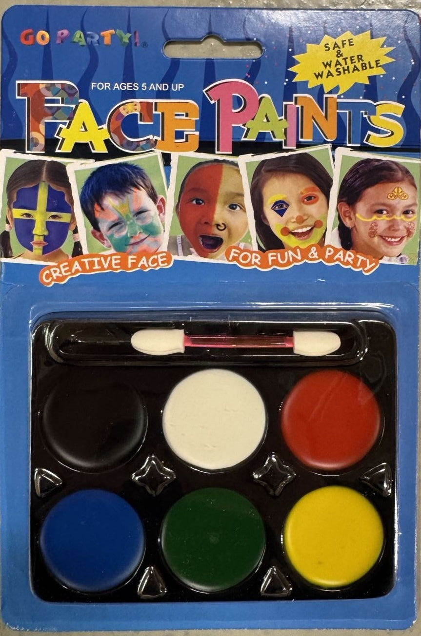 Costumes & Accessories: FACE PAINT Costume Party Non-Toxic Palette Clown Dress Up Make Up Halloween