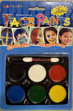 Costumes & Accessories: FACE PAINT Costume Party Non-Toxic Palette Clown Dress Up Make Up Halloween