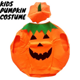 Costumes & Accessories: KIDS PUMPKIN COSTUME Halloween Unisex Fancy Dress Up Party Orange Vegetable