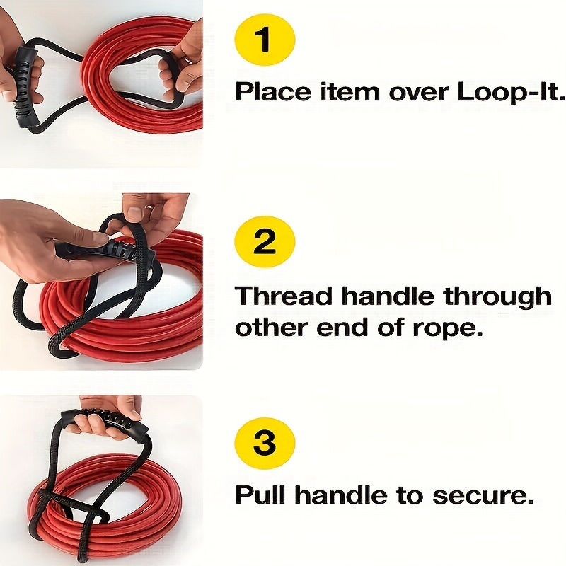 Gardening Tools: 24-Inch Heavy-Duty Storage Strap with Handle  Cord, Hose & Cable Organiser