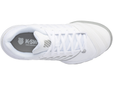 K-Swiss Womens Bigshot 4 AC Tennis Shoes - White/Silver - US 8.5