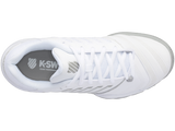 K-Swiss Womens Bigshot 4 AC Tennis Shoes - White/Silver - US 8.5