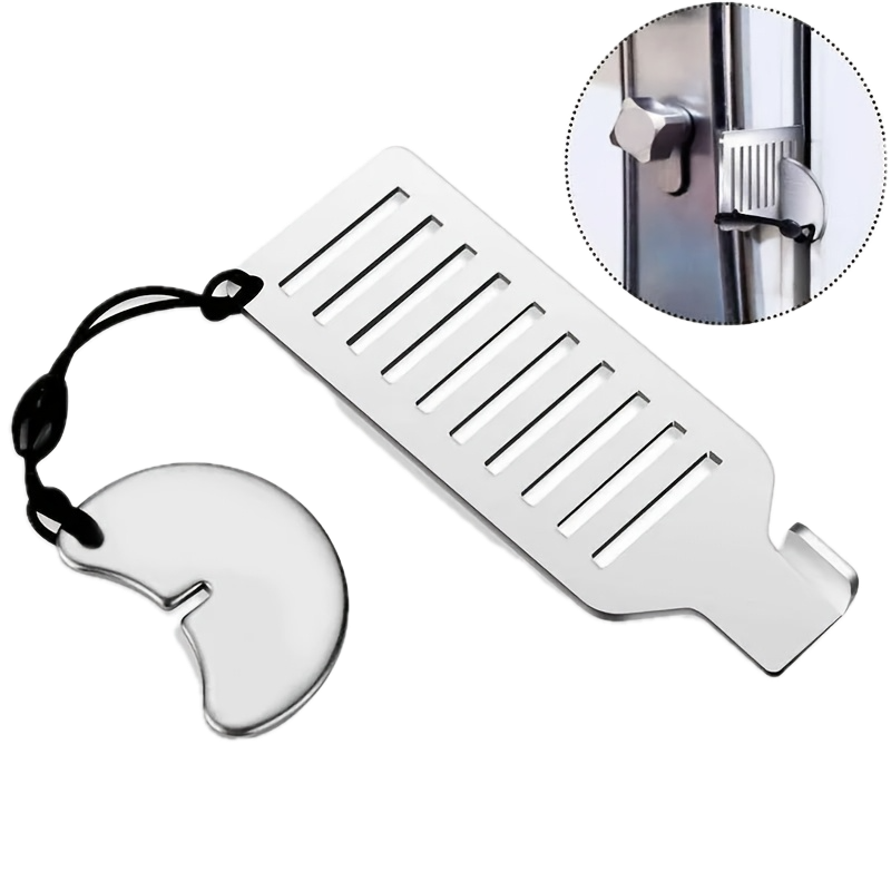 Anti-Theft Portable Door Lock Latch Stopper Jammer Security for Travel, Hotels & Home