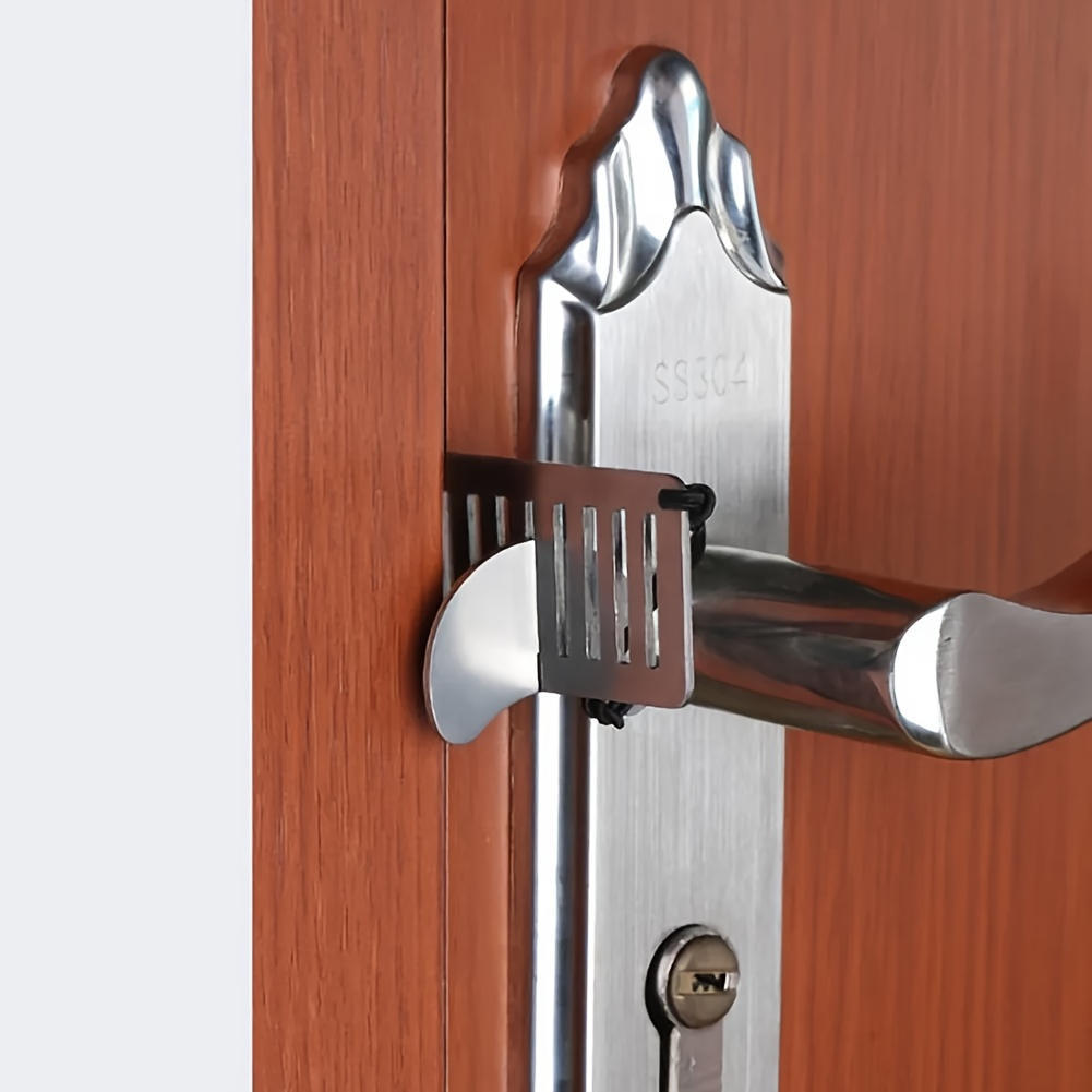 Anti-Theft Portable Door Lock Latch Stopper Jammer Security for Travel, Hotels & Home