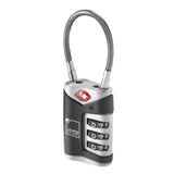 Packing Organisers: Lewis N. Clark TSA Approved Easy Set Combination Luggage Lock w Steel Cable