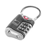Packing Organisers: Lewis N. Clark TSA Approved Easy Set Combination Luggage Lock w Steel Cable