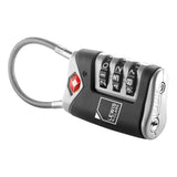 Packing Organisers: Lewis N. Clark TSA Approved Easy Set Combination Luggage Lock w Steel Cable