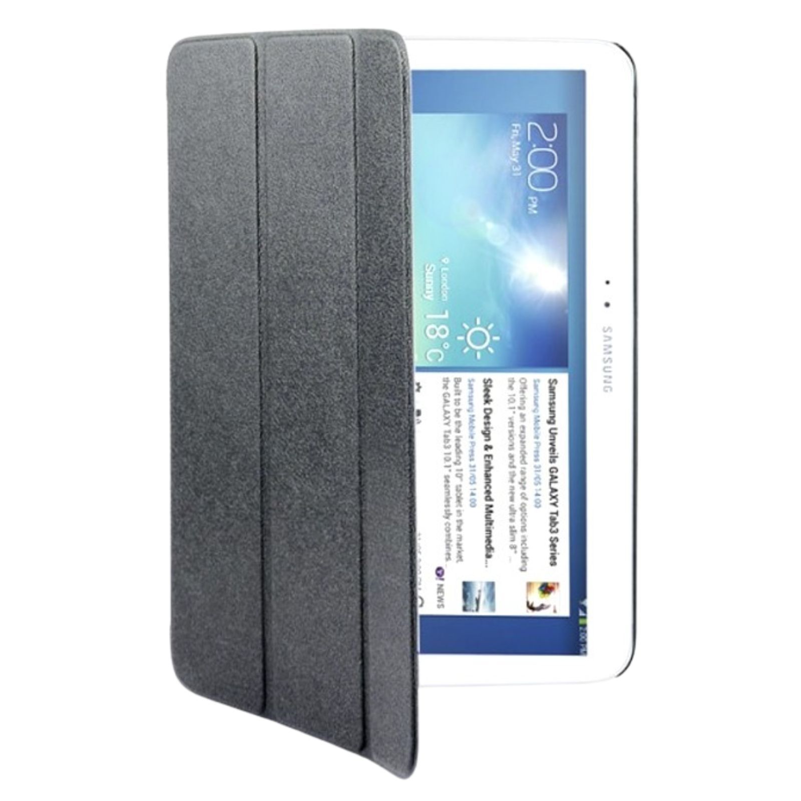Tablets & Cases: mbeat Samsung Galaxy Tab 3 10 inch Ultra Slim Triple Fold Case Cover - Black