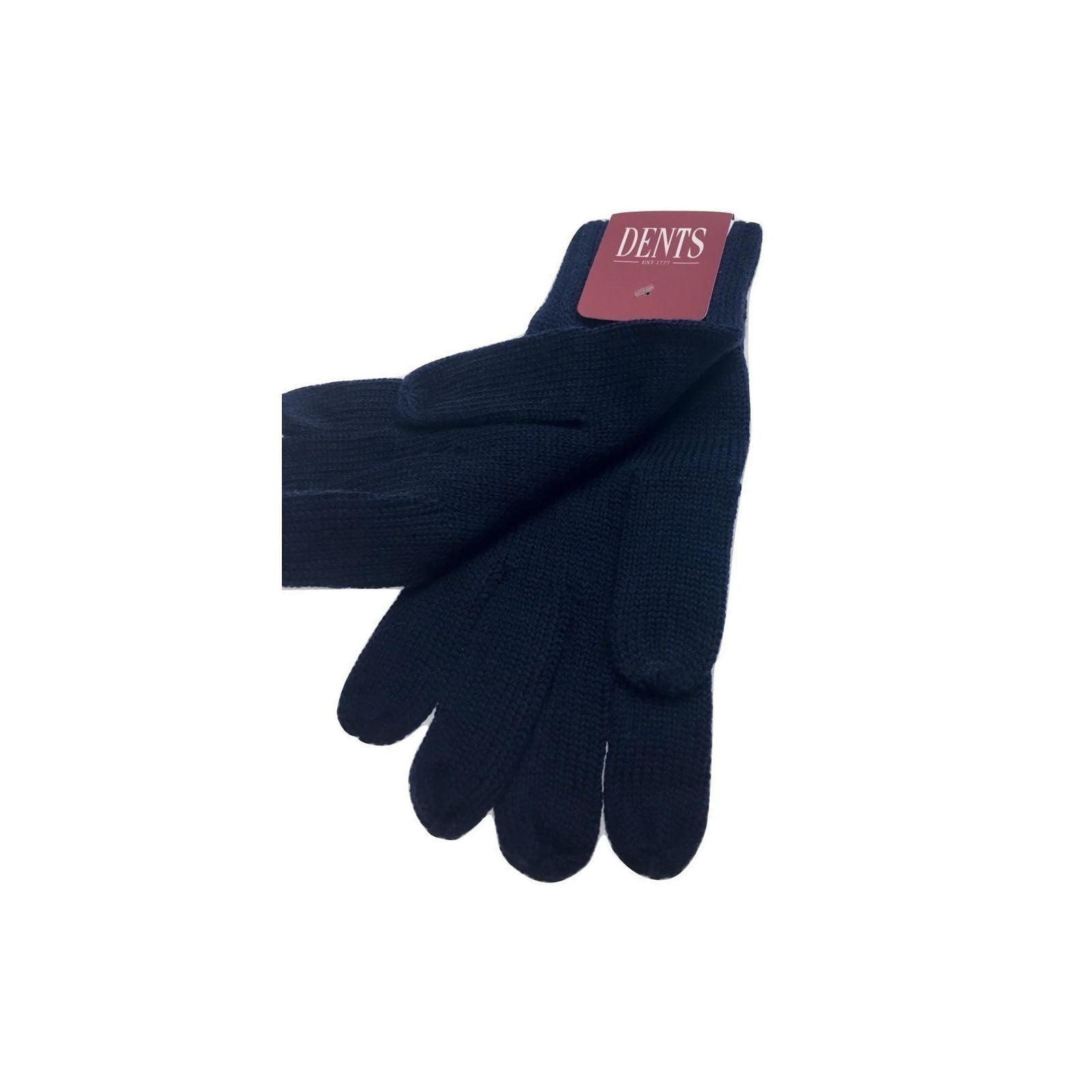 Men's Accessories: 100% PURE WOOL GLOVES Winter Snow Ski Plain Knit Knitted Warm Plain - Navy